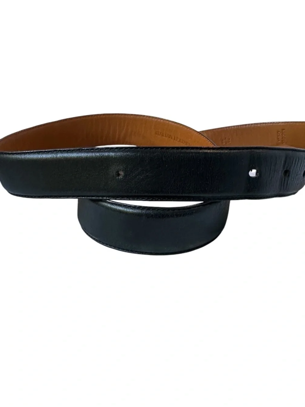 Genuine POLO Ralph Lauren Black Classic Leather Women's Dress Belt Size 38/95